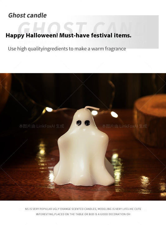 Halloween Cute Ghost Scented Candle – INS Style Home Decor & Festive Gift